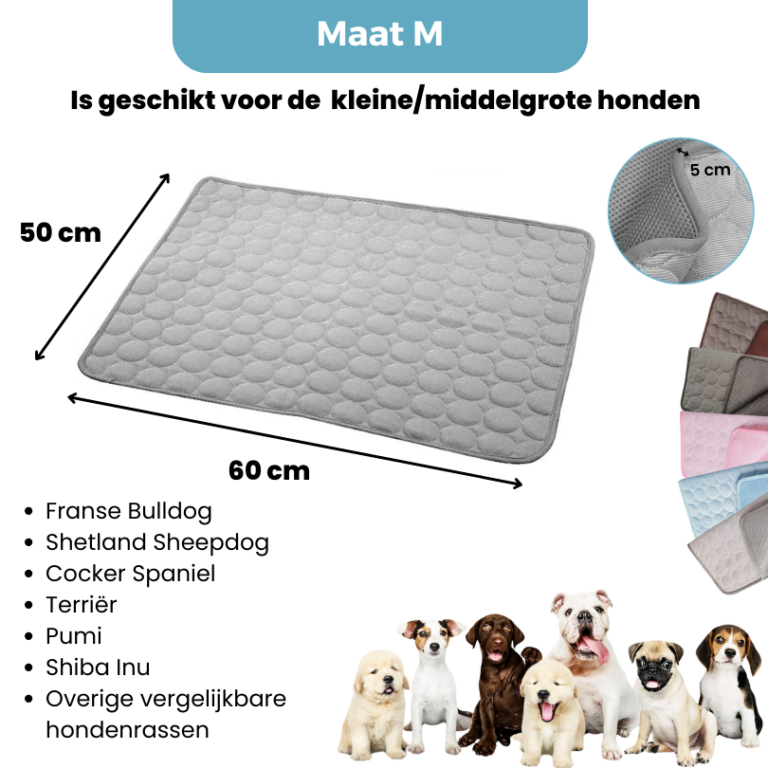 Koelmat voor honden, koelmat voor hond en kat, met niet-giftige gel Koelmat voor honden, koelmat voor hond en kat, met niet-giftige gel