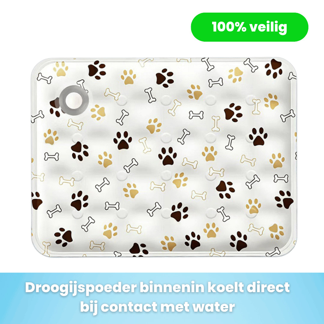water koelmat voor honden wit